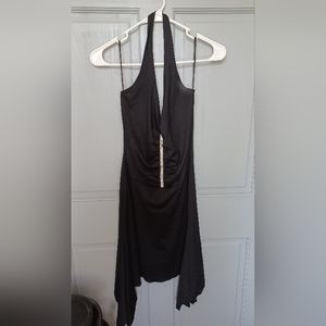 Handkerchief Hem Halter Dress